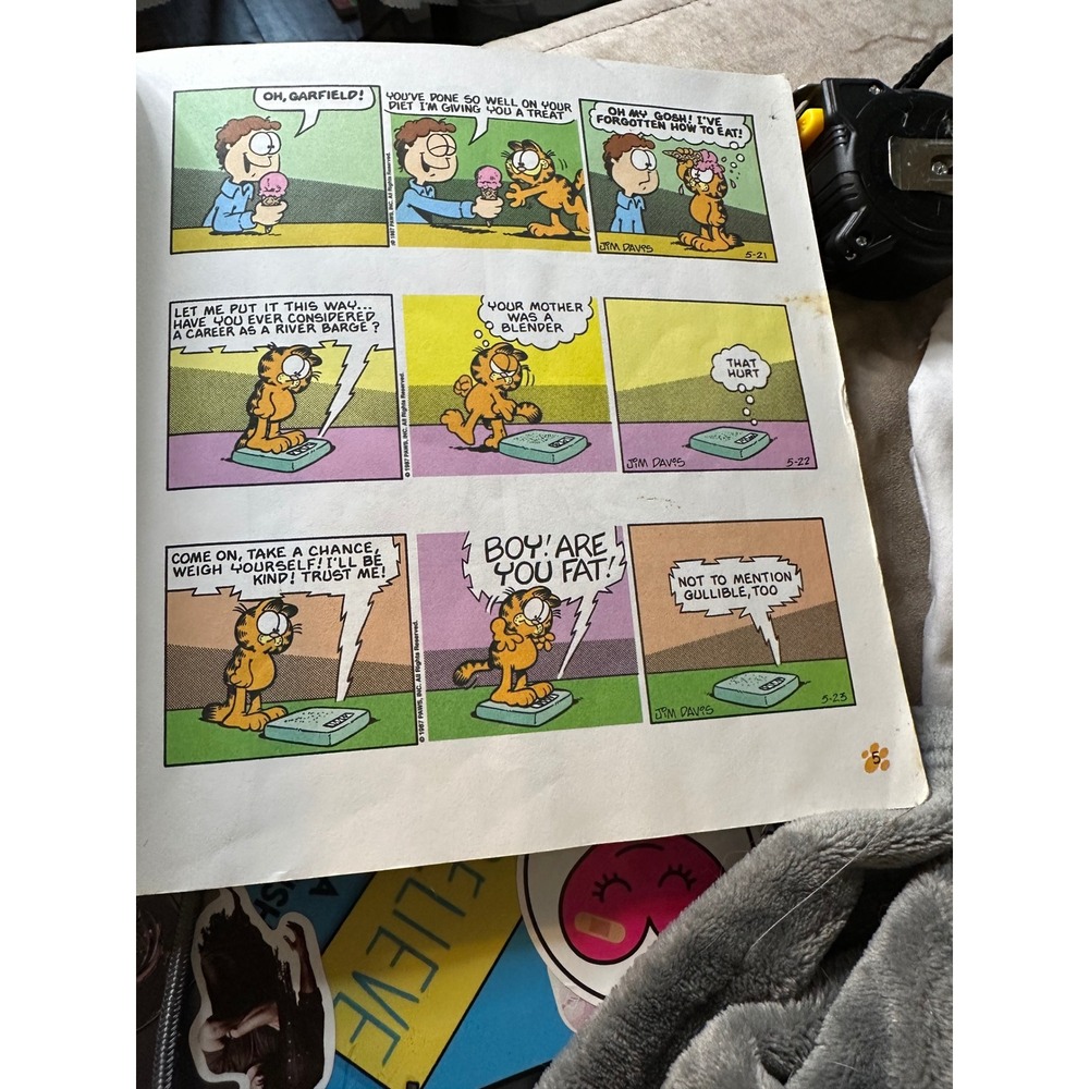 Oversized Garfield Rounds Out Book 16 2008 First Color Edition Ex Library READ - Picture 14 of 16